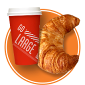 Loop Coffee and Croissant