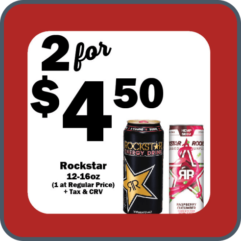 Rockstar 12-16oz